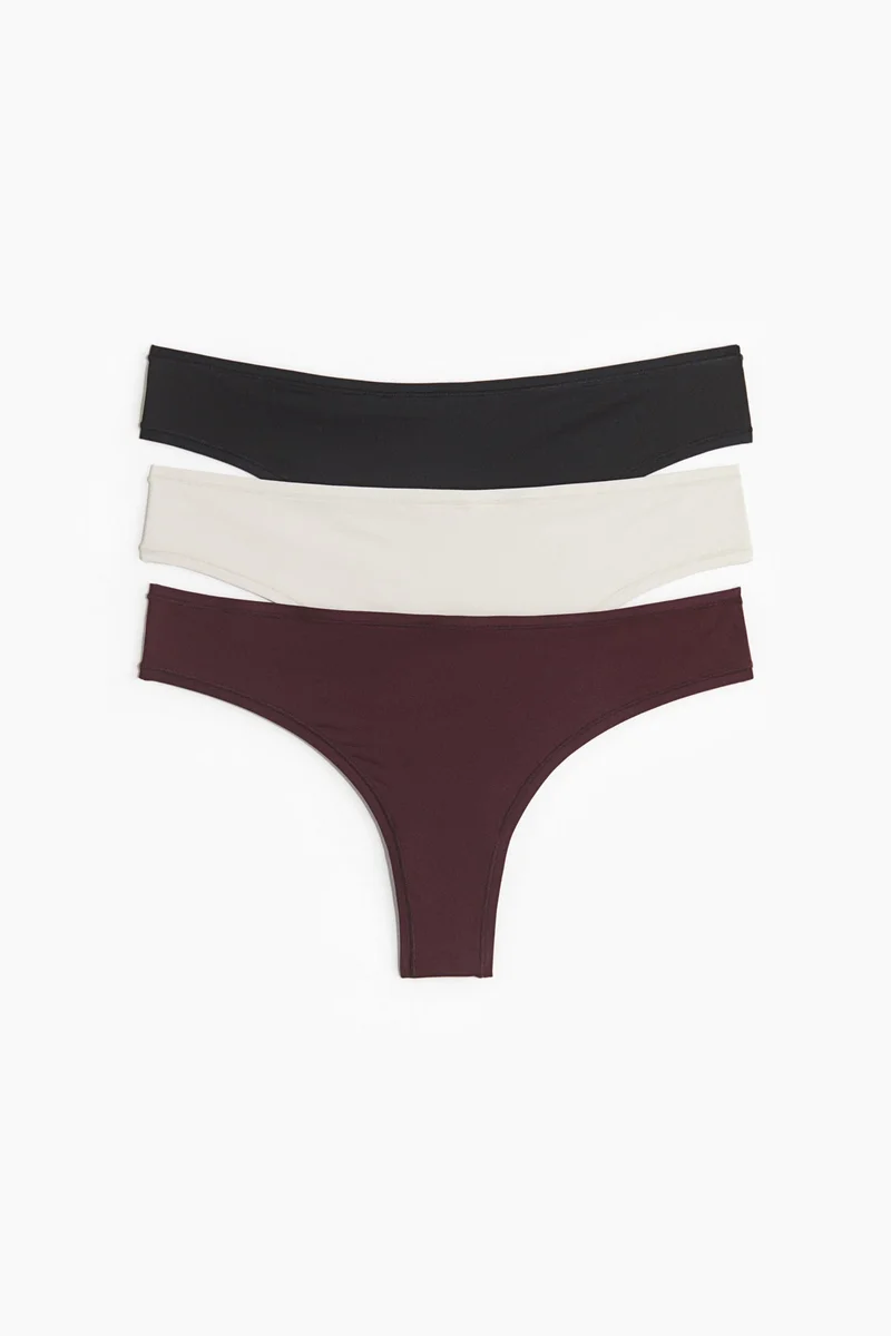 H&M 3-pack microfibre Brazilian briefs
