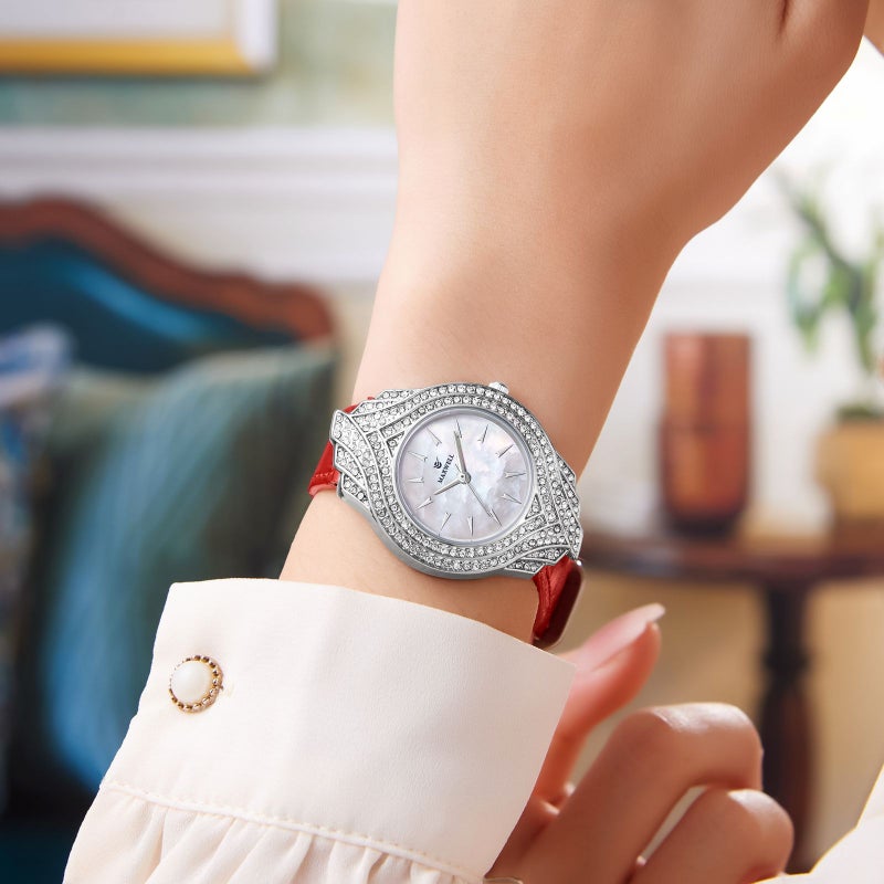 ماكسويل مكسويل ساعه جلد نسائي الاصليه تصميم ماركات