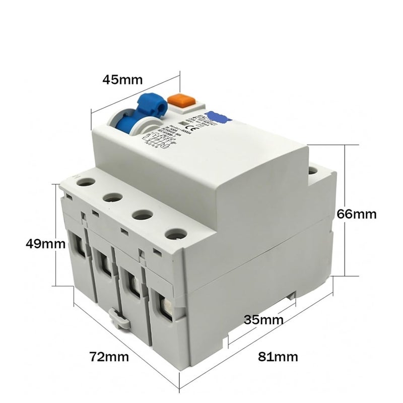 Electromagnetic RCCB RCD ELCB Residual Current Circuit Breaker 4P 32A 300mA Differential Breaker Switch - Image 5