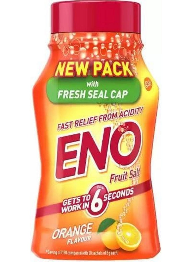 Eno Fruit Salt Orange Flavour Effective Relief From Acidity 100G - Image 1