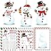 Renbuzhu 48 Set Christmas Roll A Snowman Dice Game Draw a Snowman White Elephant Gift Exchange for Adults Family Party Activity Winter Holiday - Image 2