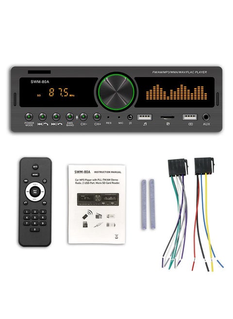 Dual USB Car MP3 Player Bluetooth Hands Free Multifunction Radio Car Stereo