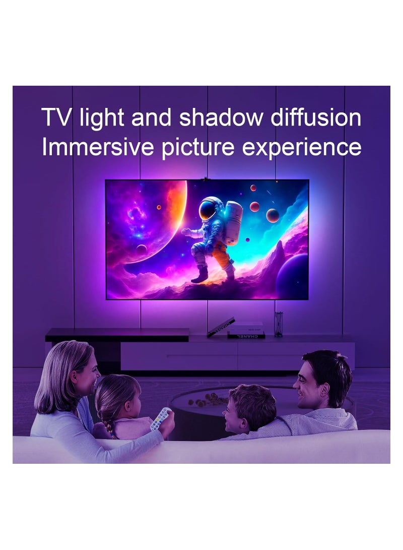 Smart TV LED Backlight with AR Sensor, Syncs with Screen for Gaming & Bedroom, Bluetooth App Remote Control, Music Sync Compatible for TV & Monitor. - Image 3