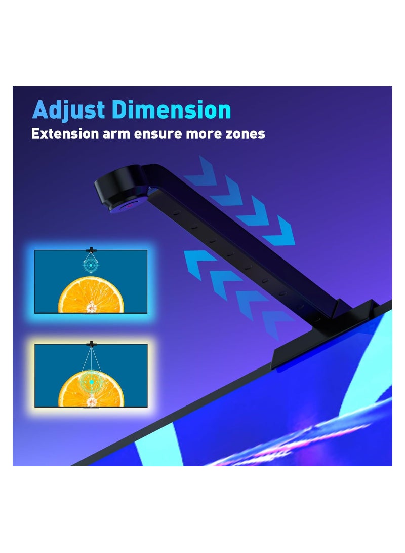 Smart TV LED Backlight with AR Sensor, Syncs with Screen for Gaming & Bedroom, Bluetooth App Remote Control, Music Sync Compatible for TV & Monitor. - Image 5
