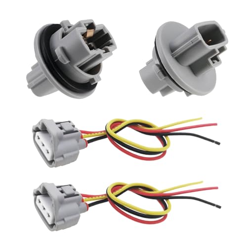 BSNOVT 2PCS Front Turn Signal Light Bulb Wiring Harness Socket Plug 9007560060 9007560060Compatible with Toyota Tacoma 20052016 Tundra 20052021 Sequoia 20082018 4Runner 20032006 Venza 20072019 - Image 1