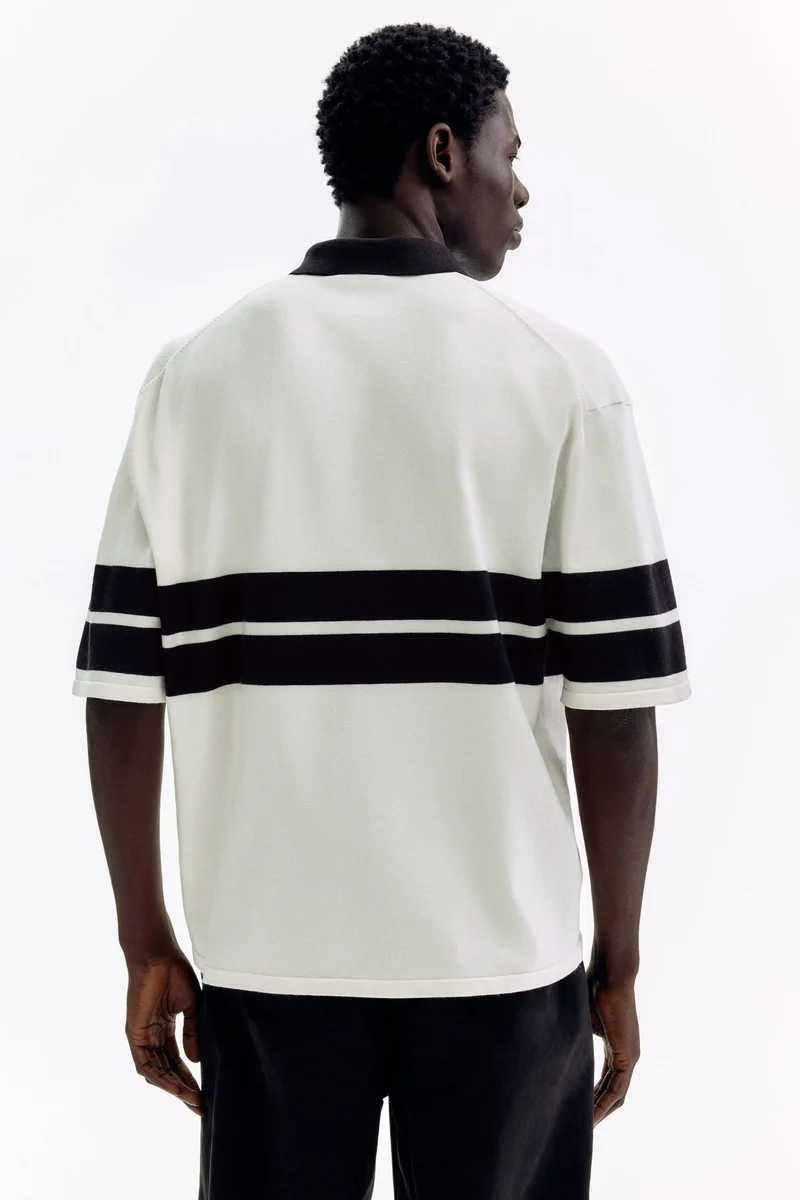 H&M  Loose Fit Knitted polo shirt for Men | Best Price UAE