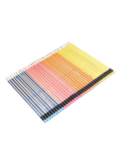 Pack of 36 Pencils Hb Suitable For Classroom Multicolour