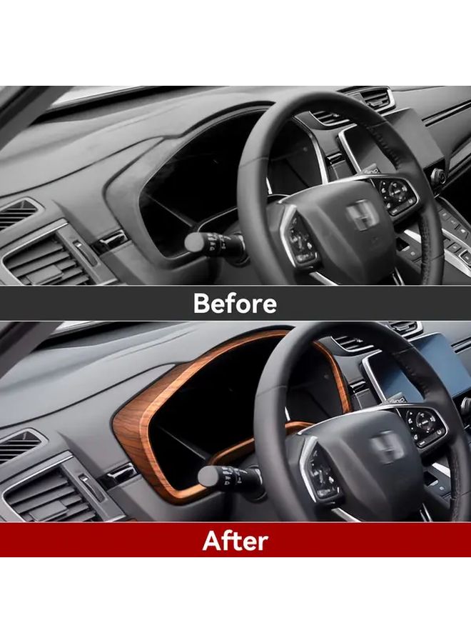ملصقات خشب الخوخ لحبيبات خشب لوحة القيادة لهوندا CR-V 2017-2022 LX EX EX-L Touring إكسسوارات - Image 3