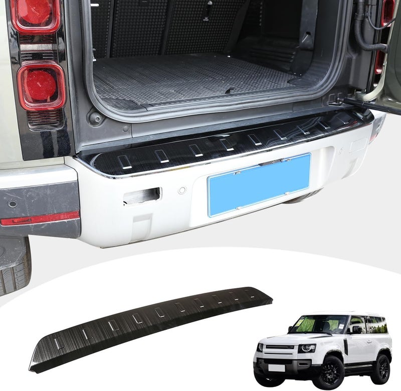 YIWANG ABS Black Rear Bumper Plate Cover Trim for Land Rover Defender 90 110 (2020-2022) - Image 1