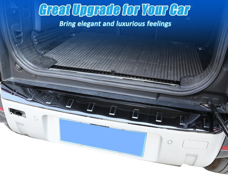 YIWANG ABS Black Rear Bumper Plate Cover Trim for Land Rover Defender 90 110 (2020-2022) - Image 4