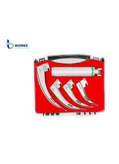 BIONEX Fiber Optic Integrated Laryngoscope Set With battery handle Top Quality Laryngoscopes  - Image 2