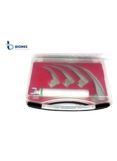 BIONEX Fiber Optic Integrated Laryngoscope Set With battery handle Top Quality Laryngoscopes  - Image 3