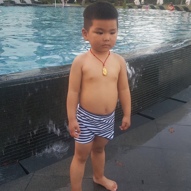 Boys'' Swimming Shorts Cute Cartoon Baby Comfortable Hot Spring Swimsuit Small and Medium-sized Children''s Boxer Swim Trunks Spot Wholesale - Image 1