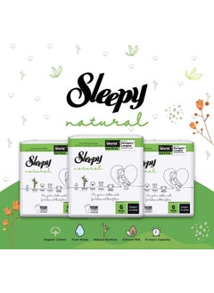 Sleepy Natural Size 6, 20 Count, 15-25Kg Hypoallergenic Baby Dry Diapers  - Image 3