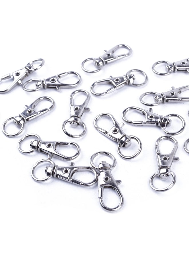 60pcs Swivel Lobster Clasps Snap Hook Clips and Key Rings for Bags, Crafting, Jewellery Making(Small Size) - Image 3