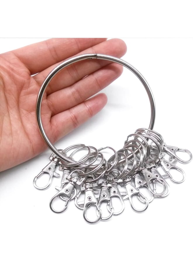 60pcs Swivel Lobster Clasps Snap Hook Clips and Key Rings for Bags, Crafting, Jewellery Making(Small Size) - Image 5