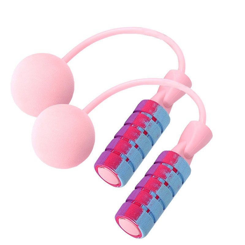 Generic Womens Specialized Jump Rope Fat Burning Countable Jump Rope Counter No Jumping Fat Loss Mid-term Exam Special Basic model-cordless ball [macaron pink]]