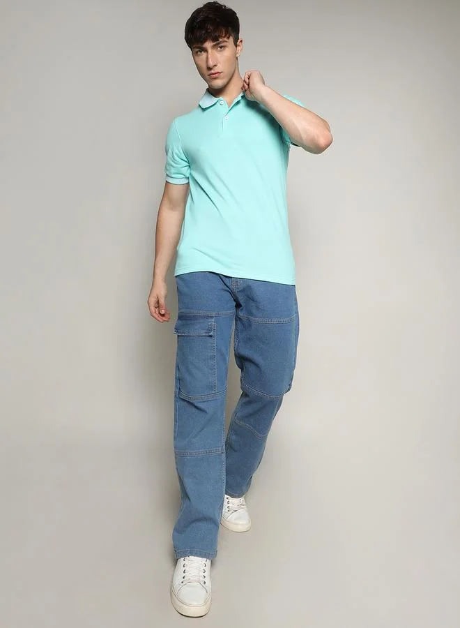 Campus Sutra Campus Sutra Basic Polo with Half Placket