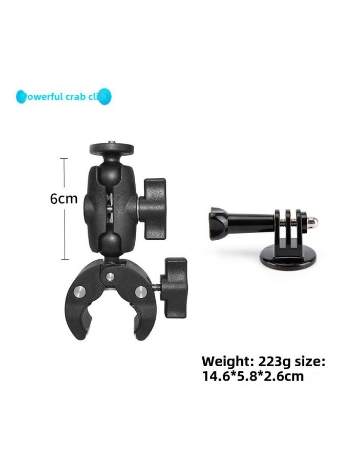 Loquat Suitable For Insta360 X3 Sports Camera Motorcycle Fixing Bracket Gopro12 Shooting Riding Powerful Clip-Color:Mighty Clip (6cm)  - Image 1
