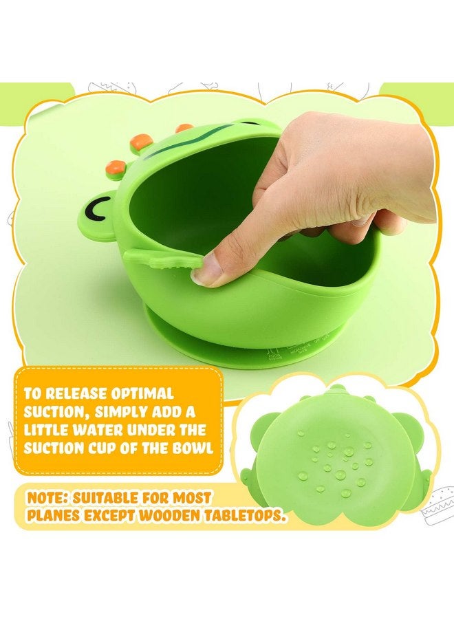 نوجو مجموعة من 4 أوعية طعام للأطفال من الفولاذ المقاوم للصدأ 304 مع غلاف من السيليكون من Nuogo، أوعية طعام للأطفال الصغار مع وعاء مانع للانزلاق بتصميم حيواني لطيف، أوعية آمنة لإطعام الطفل الحساء والمعكرونة والوجبات الخفيفة - Image 5