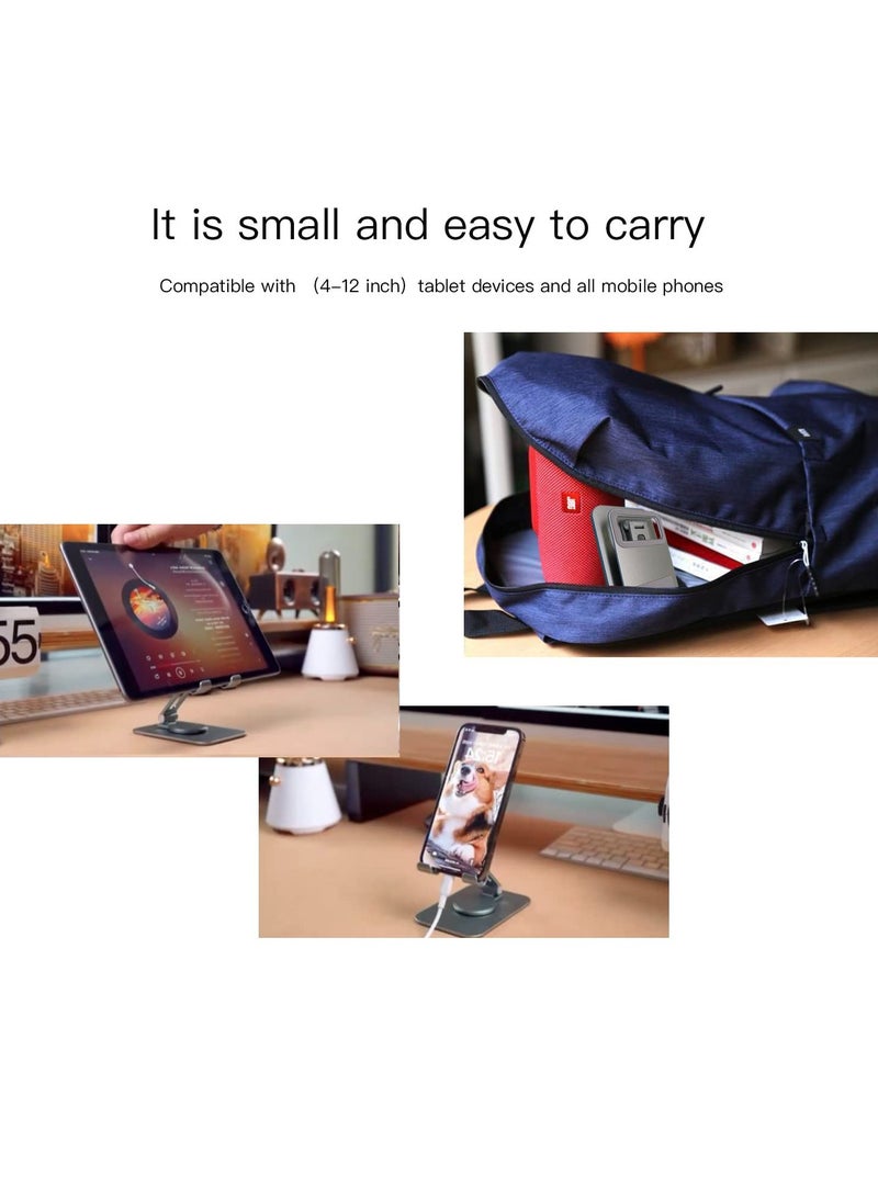 EXCEFORE Cell Phone Stand, Magnetic Phone Stand Holder for Desk, 360 Rotation Phone stand Height Adjustable, with All Mobile Phones - Image 2