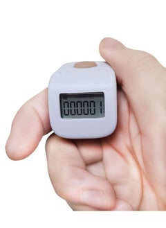 ارفاكر عداد أصابع صامت قابل لإعادة الشحن من أرفاكر مزود بست قنوات رقمية مع مؤشر LED للصلاة والحياكة والرياضة والهدايا باللون الأبيض  - Image 1