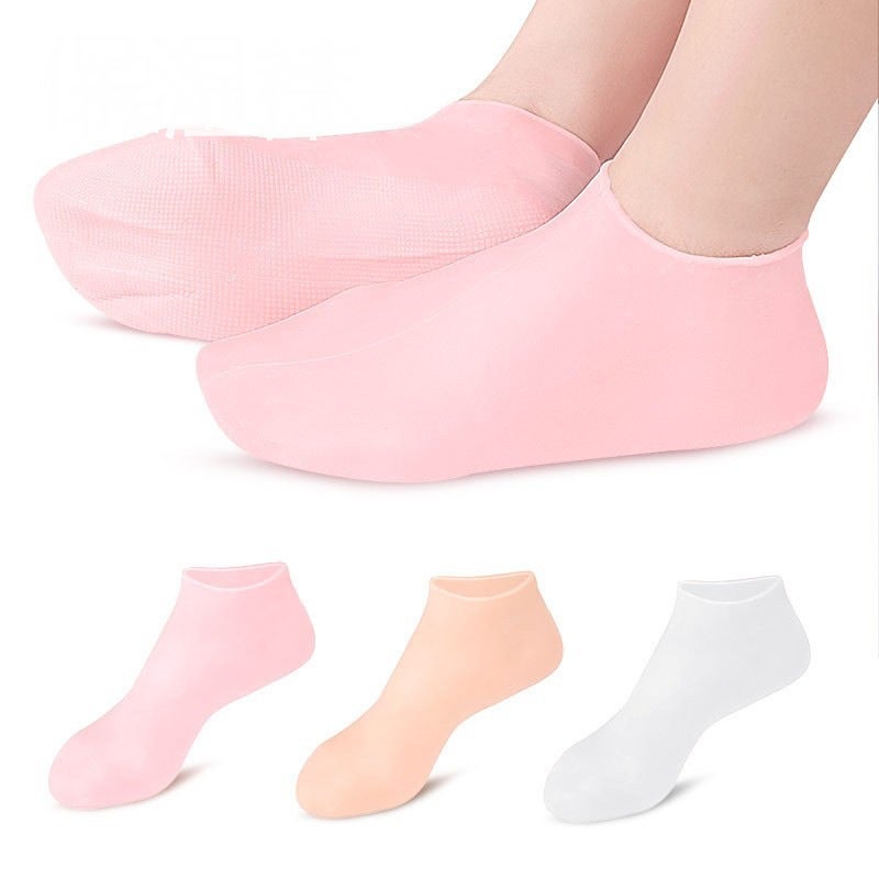 Sebs Socks Anti-Chapped Gel Plantar Protection Socks Foot Skin Care Elastic Anti-Crack Socks Spot - Image 2