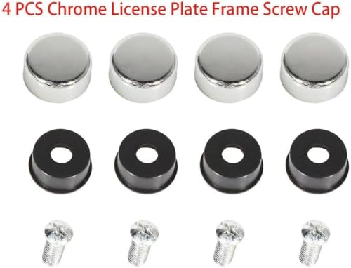 QAMNVCRTY Silver Terminator License Plate Frame Cover Holder for Mustang F150 Cobra SVT Truck Car Accessories Stainless Steel 1PC - Image 3