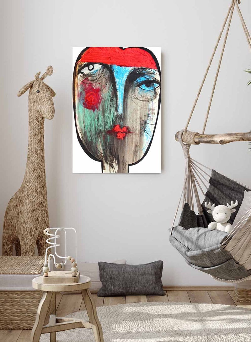 لوحة كانفاس على إطار خشبي، تصميم فن تجريدى غجرى، للمنزل، غرفة المعيشة، المكتب، الديكور - Image 1