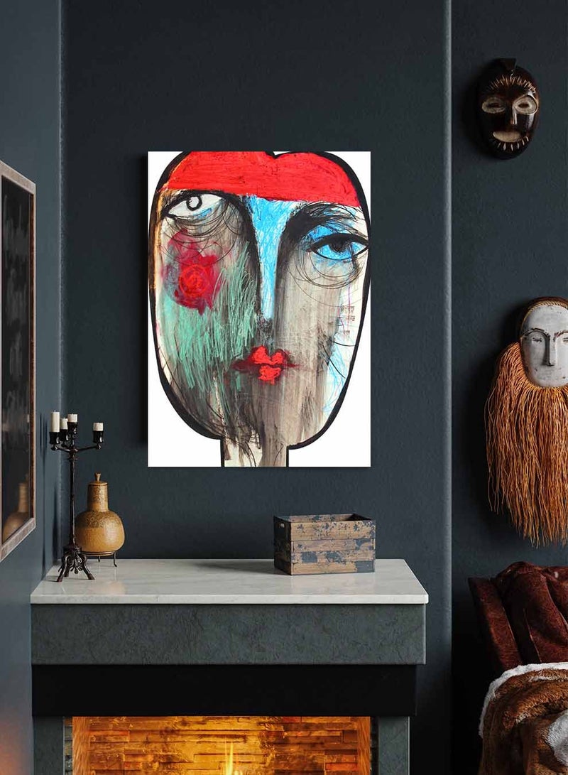 لوحة كانفاس على إطار خشبي، تصميم فن تجريدى غجرى، للمنزل، غرفة المعيشة، المكتب، الديكور - Image 4