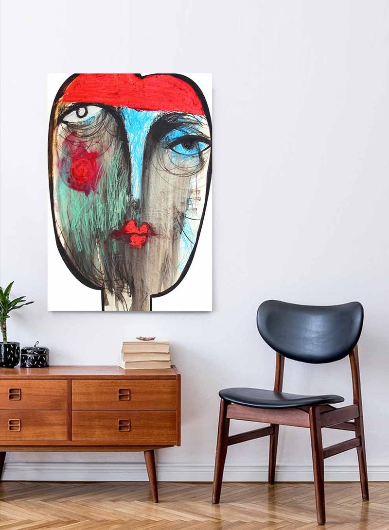 لوحة كانفاس على إطار خشبي، تصميم فن تجريدى غجرى، للمنزل، غرفة المعيشة، المكتب، الديكور - Image 2