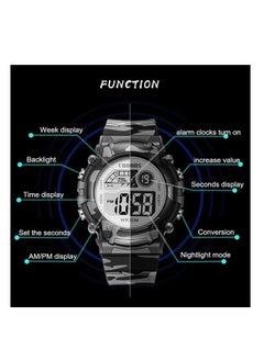 Coobos Kids' Water Resistant Rubber Digital Watch  - Image 5