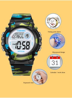 Coobos Kids' Water Resistant Rubber Digital Watch  - Image 2