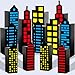 CHUNNIN 12Pcs Skyscraper City Party Favor Boxes for Super Themed Hero Party Decorations City Skyline Buildings Treat Boxes Super Themed Hero Party Candy Goodies Boxes for Boys Girls Birthday Party Supplies - Image 1