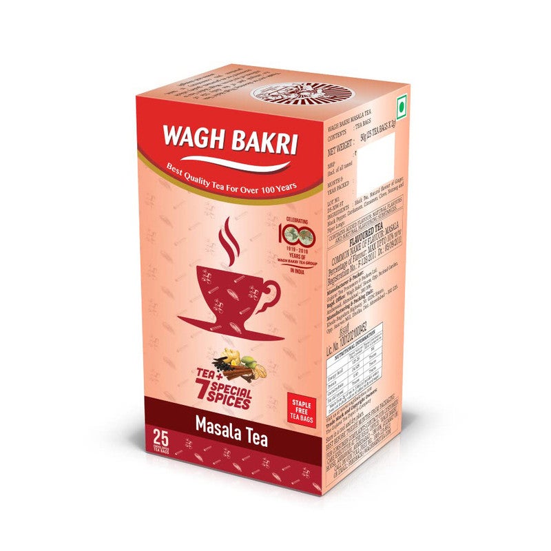 WAGH BAKRI أكياس شاي ماسالا واغ باكري (25) - 50 جرام - Image 2
