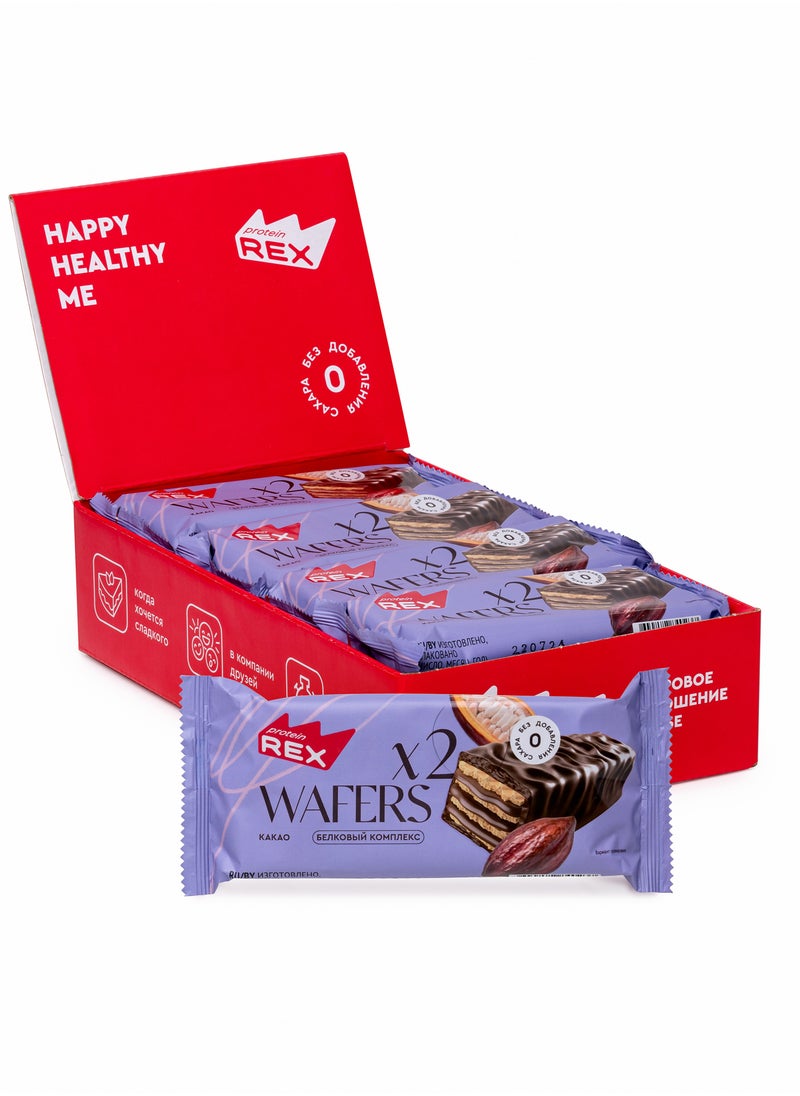 REX - REX Protein Wafers High-Protein Cocoa 12x50g - Image 1