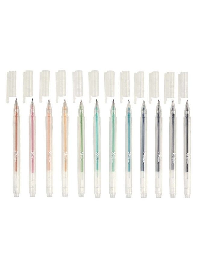 Erin Condren Colorful Gel Pens 12Pack Rich Premium Ink. Writes Smoothly On Most Surfaces. Set Of 12 Pens With 12 Ink Colors Perfect For Writing And Drawing  - Image 3