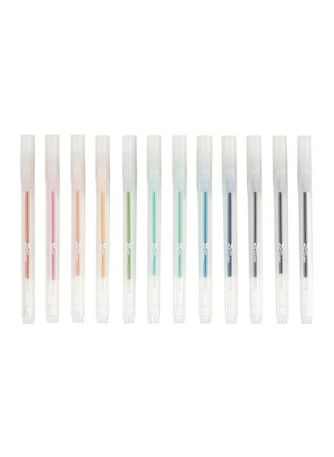 Erin Condren Colorful Gel Pens 12Pack Rich Premium Ink. Writes Smoothly On Most Surfaces. Set Of 12 Pens With 12 Ink Colors Perfect For Writing And Drawing  - Image 2