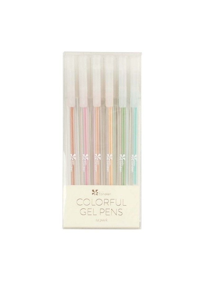 Erin Condren Colorful Gel Pens 12Pack Rich Premium Ink. Writes Smoothly On Most Surfaces. Set Of 12 Pens With 12 Ink Colors Perfect For Writing And Drawing  - Image 5