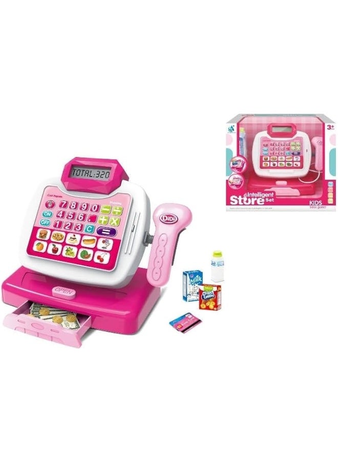 22 Pcs Kids Pretend Accountant Box Play Set Cash Register  - Image 1