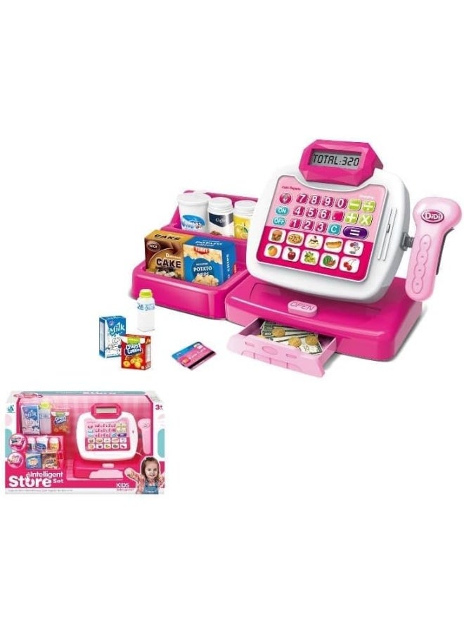 22 Pcs Kids Pretend Accountant Box Play Set Cash Register  - Image 2