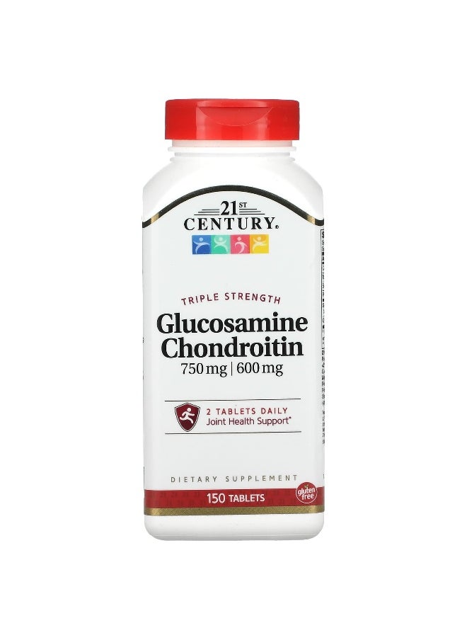 21st CENTURY 21st Century, Triple Strength Glucosamine Chondroitin, 150 Tablets  - Image 1