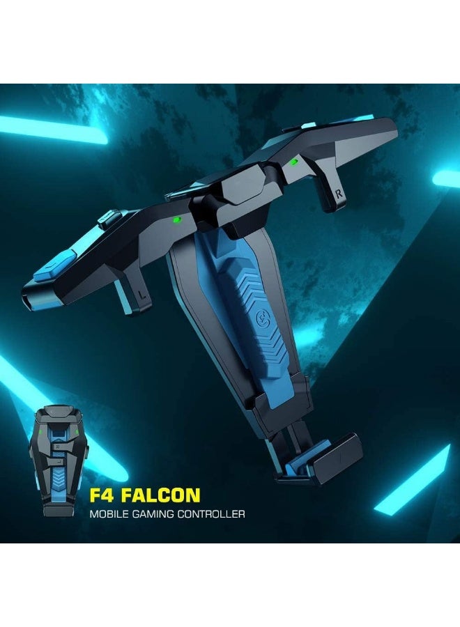 وحدة تحكم ألعاب الهاتف F4 فالكون – أزرار إطلاق دقيقة للتصويب وإطلاق النار – متوافقة مع أجهزة Android و iOS – تحكم سريع الاستجابة للألعاب المحمولة الشهيرة - Image 5