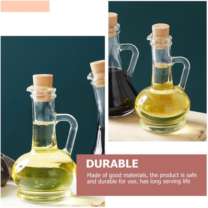 VICASKY Glass Seasoning Bottle and Vinegar Dispenser 260ml Lead-free Glass Oil Container with Stopper for Kitchen Dining Table Use - Image 5