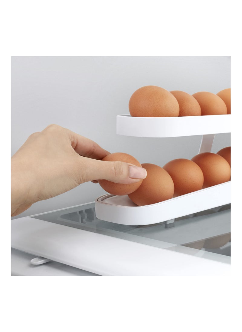 Generic - Automatic Scrolling Egg Rack Holder Storage Box Egg Basket Container Organizer Rolldown Refrigerator Egg Dispenser For Kitchen - Image 1