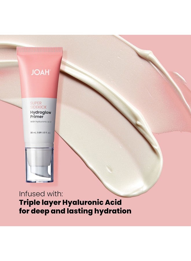 JOAH Super Sidekick Hydroglow Makeup Primer With Hyaluronic Acid For Glow Dewy Finish, Hydrating Long Lasting And Illuminating Korean Makeup Face Primer For Silky Glass Skin, All Skin Types, 1.01 Oz - Image 4