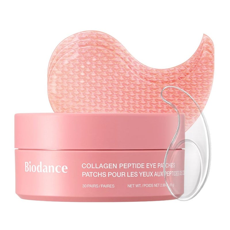 BIODANCE Collagen Peptide Eye Patches, Anti Wrinkle & Smile Line Patches for Face, Under Eye Mask for Fine Lines & Eye Bags, Travel Essentials & Self Care Gifts for Women, Korean Skin Care (60 Count) - Image 1
