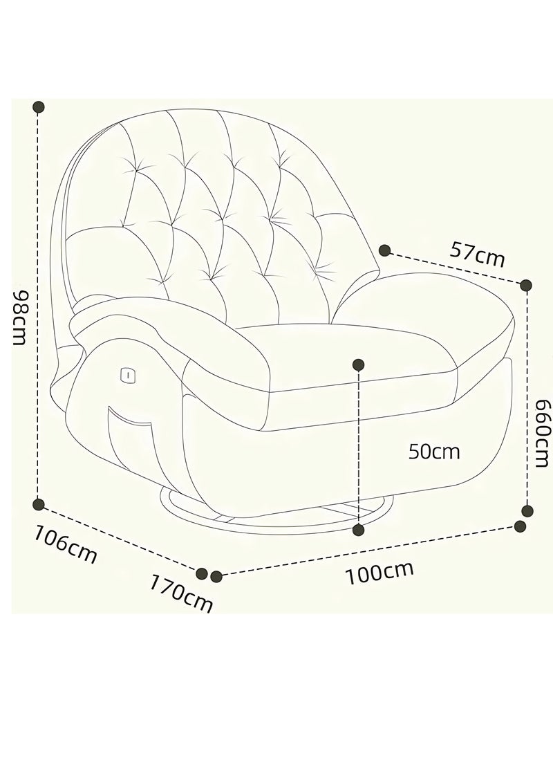 WENBO HOME Standard Recliner Single Recliner Sofa 360° Rotation 30° Recline Swing Premium Leather Lazy Sofa Chair Sofa Couch Bed (Green) - pzsku/ZC5125366029E9D7AD65FZ/45/_/1715761916/a0802bfd-e610-4e01-80fc-d5c545078d38