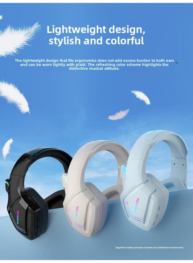 Computer Headset Headset E-sports Game Headset Cable Desktop Mobile Phone Notebook Special Noise Reduction Band-Color:Blue Glow (universal For Desktop Computers/dual Jack Notebooks)  - Image 5