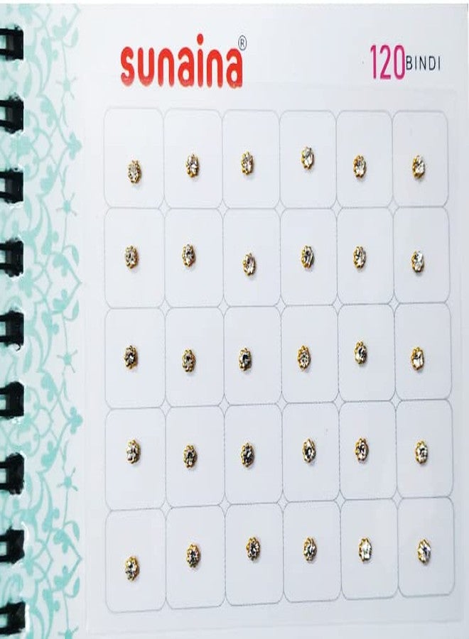 SUNAINA (Original) New Mini Spiral Multicolor Kundan Stone Multicolor 120 Bindi Book Self-Adhesive For Women & Girl (Size-103) - Image 4